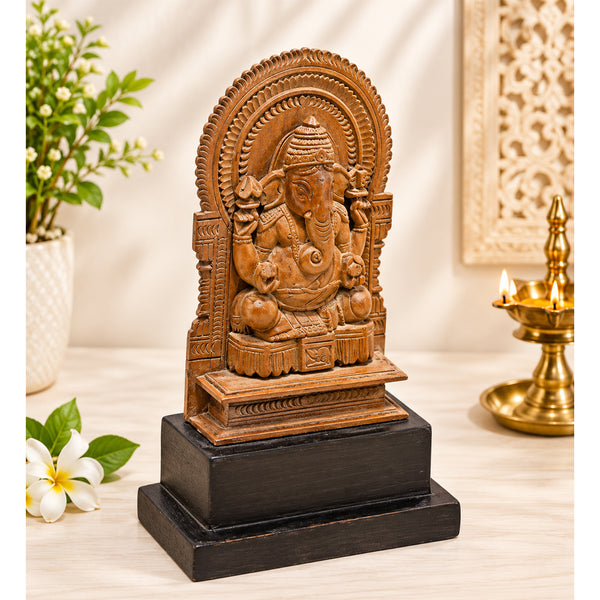 Wooden Lord Ganesh