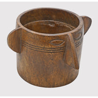 Handcrafted Wooden Finish Planter – Rustic Decorative Plant Pot - 2026081001NWF