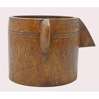 Handcrafted Wooden Finish Planter – Rustic Decorative Plant Pot - 2026081001NWF