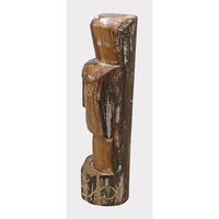 Handcrafted Tribal Wooden Face Sculpture - 2026081208UNQ