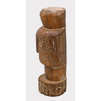 Handcrafted Tribal Head Wooden Sculpture - 2026081209UNQ