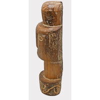 Handcrafted Tribal Head Wooden Sculpture - 2026081212UNQ