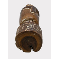 Handcrafted Tribal Wooden Head Sculpture – Rustic Folk Art Décor - 2026081214UNQ