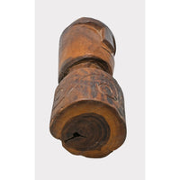 Handcrafted Solid Wood Tribal Face Statue - 2026081215UNQ