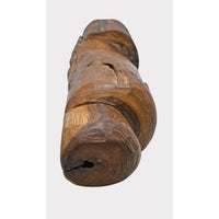 Handcrafted Solid Wood Tribal Face Statue - 2026081215UNQ