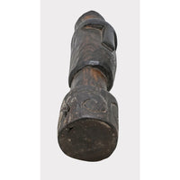 Dark Walnut Hand-Carved Wooden Statue - 2026081218UNQ
