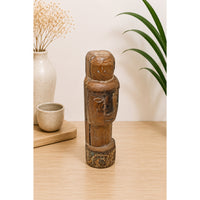 Handcrafted Tribal Head Wooden Sculpture - 2026081239UNQ