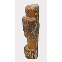 Handcrafted Tribal Head Wooden Sculpture - 2026081239UNQ