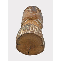 Handcrafted Tribal Head Wooden Sculpture - 2026081239UNQ