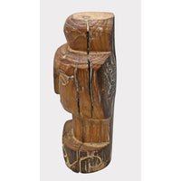 Natural Teak Hand-Carved Wooden FaceStatue - 2026081240UNQ