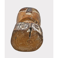 Natural Teak Hand-Carved Wooden FaceStatue - 2026081240UNQ