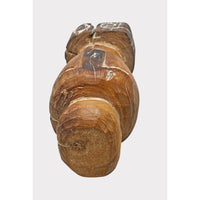 Natural Teak Hand-Carved Wooden FaceStatue - 2026081240UNQ