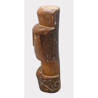 Natural Teak Hand-Carved Wooden FaceStatue - 2026081242UNQ