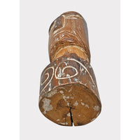 Natural Teak Hand-Carved Wooden FaceStatue - 2026081242UNQ