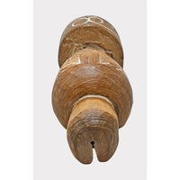 Natural Teak Hand-Carved Wooden Face Statue - 2026081244UNQ