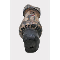 Hand-Carved Antique Painted Wooden Face Sculpture - 2026081249UNQ