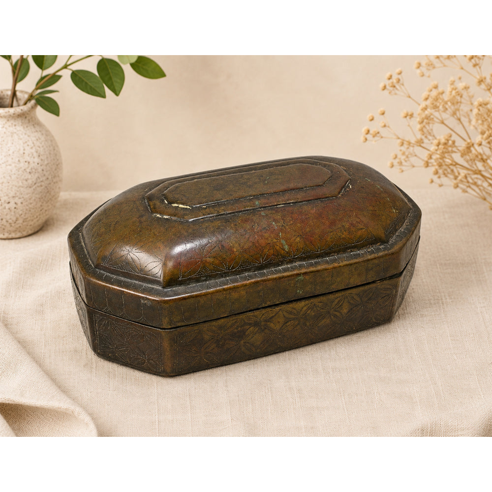 Handcrafted Brass Decorative Storage Box - 2026081503UNQ