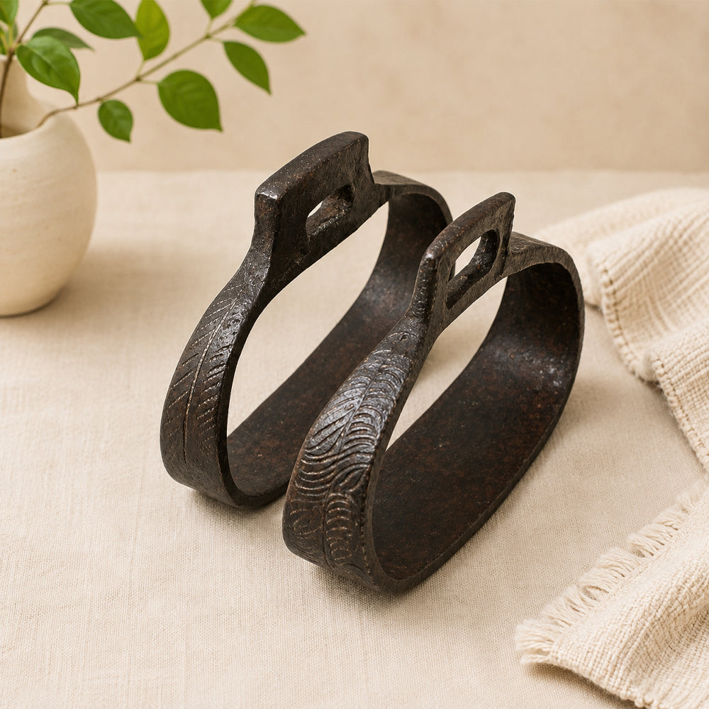 Handcrafted Iron Horse Riding Stirrups - 2026081505UNQ