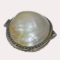 Antique Sheep Horn Small Storage Box with Decorative Metal Frame - 2026081803UNQ