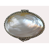Antique Sheep Horn Small Storage Box with Decorative Metal Frame - 2026081803UNQ