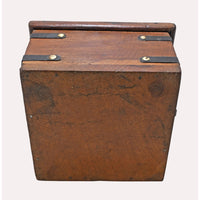 Handcrafted Wooden Antique Storage Chest – Traditional Iron Strap Design - 2026081909UNQ