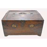 Antique Handcrafted Wooden Storage Chest – Vintage Multi-Compartment Organizer - 2026082010UNQ