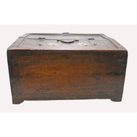 Antique Handcrafted Wooden Storage Chest – Vintage Multi-Compartment Organizer - 2026082010UNQ