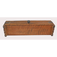 Handcrafted Wooden Keepsake Storage Box – Iron Studs & Rustic Lock - 2026082206UNQ