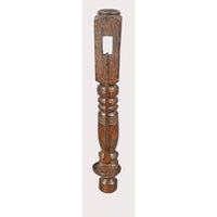 Handcrafted Vintage Wooden Wall Hanging Candle Stand – Rustic Iron Holder - 2026082211UNQ