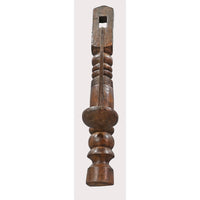 Handcrafted Vintage Wooden Wall Hanging Candle Stand – Rustic Iron Holder - 2026082211UNQ