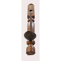Handcrafted Vintage Wooden Wall Candle Stand – Rustic Iron Holder -