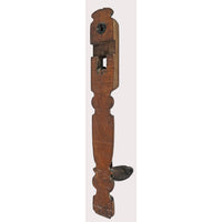 Handcrafted Vintage Wooden Wall Candle Stand – Rustic Iron Holder -