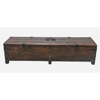 Handcrafted Wooden Storage Box – Rustic Antique Finish - 2026082501UNQ