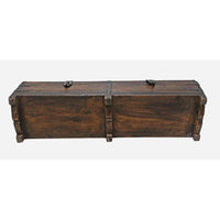 Handcrafted Wooden Storage Box – Rustic Antique Finish - 2026082501UNQ