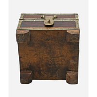 Handcrafted Wooden Decorative Storage Box – Antique Brass Detailing - 2026082502UNQ
