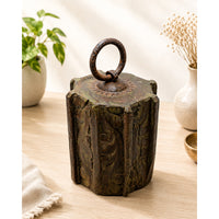 Handcrafted Wooden Rustic Hanging Decor – Antique Tribal Finish -
