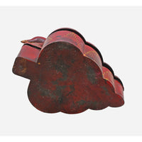 Handcrafted Wooden Kuku Chawal Box – Traditional Red Folk Design - 2026082509UNQ