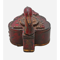 Handcrafted Wooden Peacock Kuku Chawal Box - 2026082511UNQ