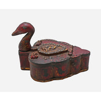 Handcrafted Wooden Peacock Kuku Chawal Box - 2026082511UNQ