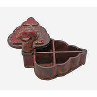 Handcrafted Wooden Peacock Kuku Chawal Box - 2026082511UNQ