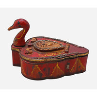 Handcrafted Wooden Peacock Kuku Chawal Box - 2026082512UNQ