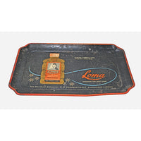 Vintage Metal Serving Tray – Retro Loma Hair Oil Advertising Design - 2026082516UNQ