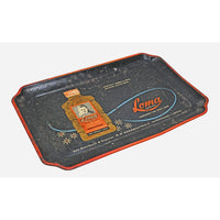 Vintage Metal Serving Tray – Retro Loma Hair Oil Advertising Design - 2026082516UNQ