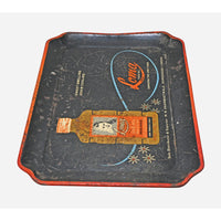 Vintage Metal Serving Tray – Retro Loma Hair Oil Advertising Design - 2026082516UNQ
