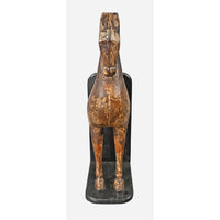 Handcrafted Wooden Horse Wall Hanging – Rustic Antique Finish - 2026082519UNQ