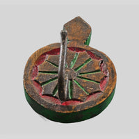 Side view showing the depth and wooden construction of the key holder