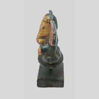 Vintage handcrafted wooden Lord Ganesha figurine - photo 4