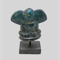 Vintage handcrafted wooden Lord Ganesha figurine - photo 5