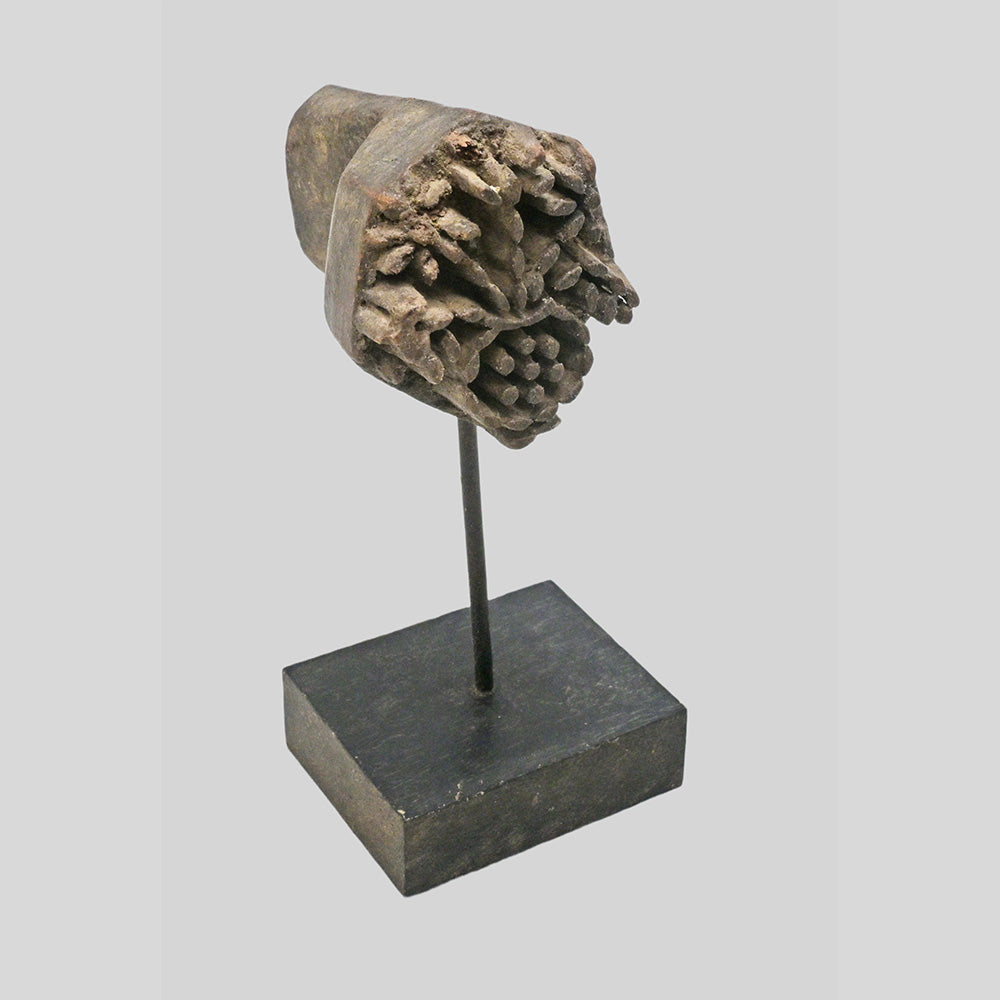 Second view of wooden textile printing block