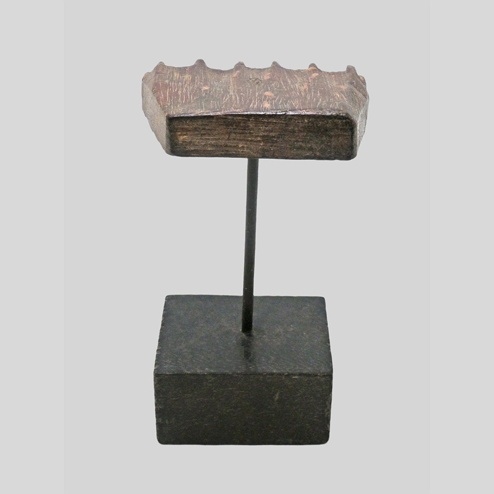 Antique Wooden Textile Printing Block with Stand, view 5